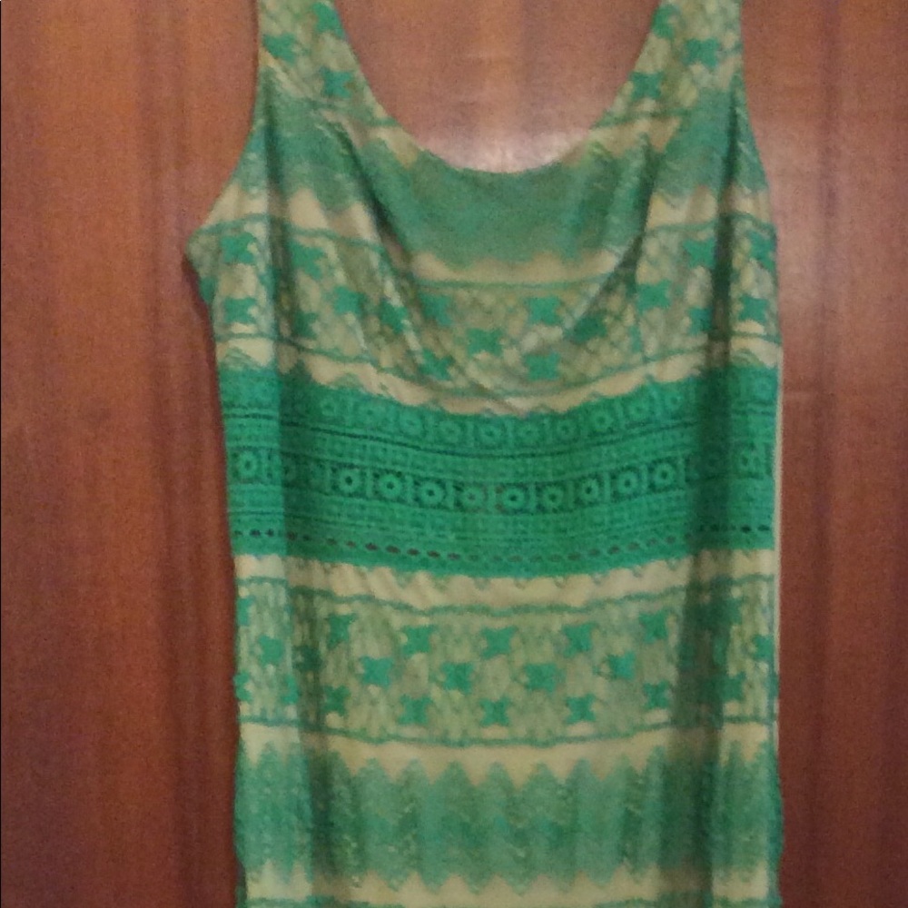 1X green dress